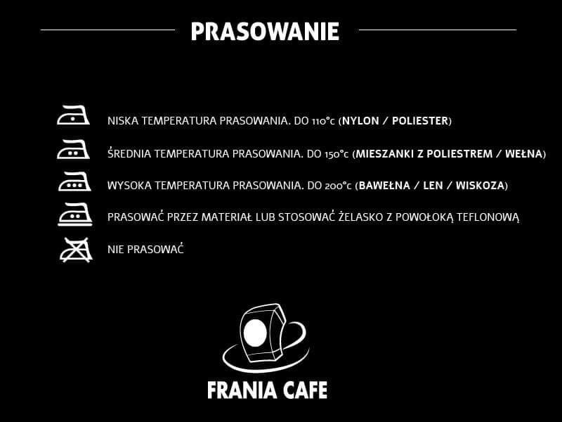 Oznaczenie na metce prasowanie